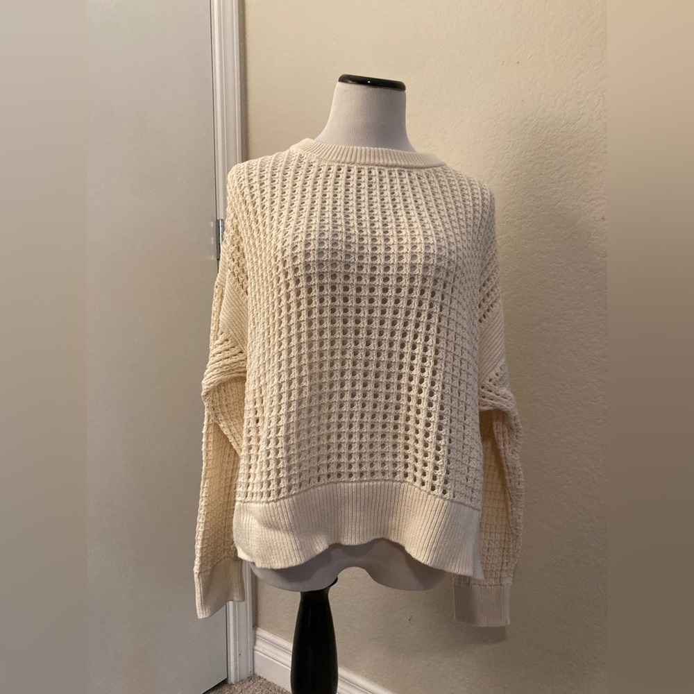 Cream Knit Women's Sweater